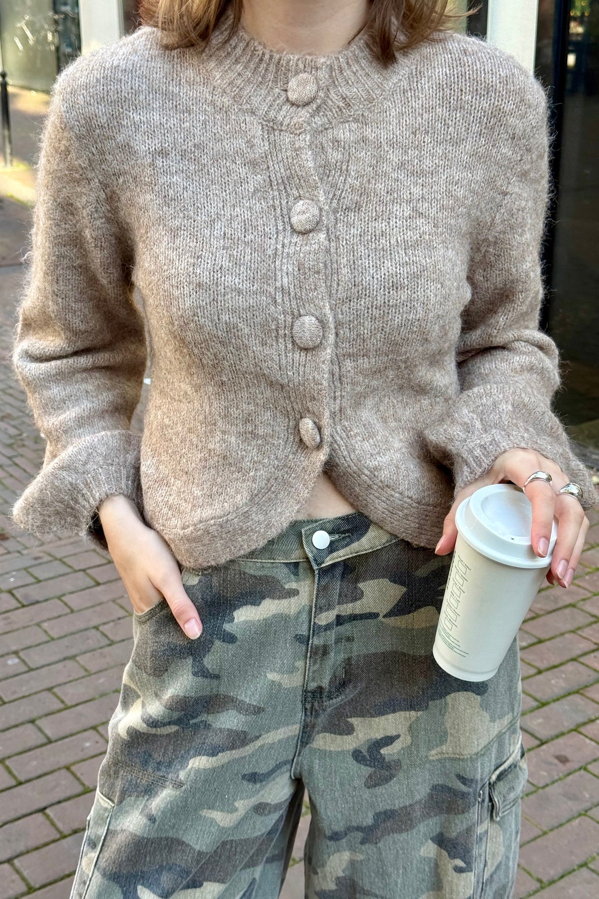 Gio Fluffy Vest - Beige
