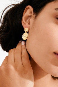 Air Ronde Oorbellen - Gold