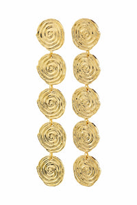 Air Lange Oorbellen - Goud