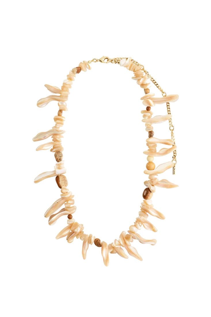 Light Seashell Ketting - Goud