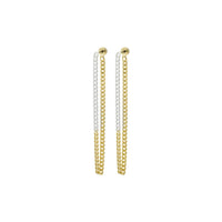 Inner Chain Oorbellen - Goud/Zilver