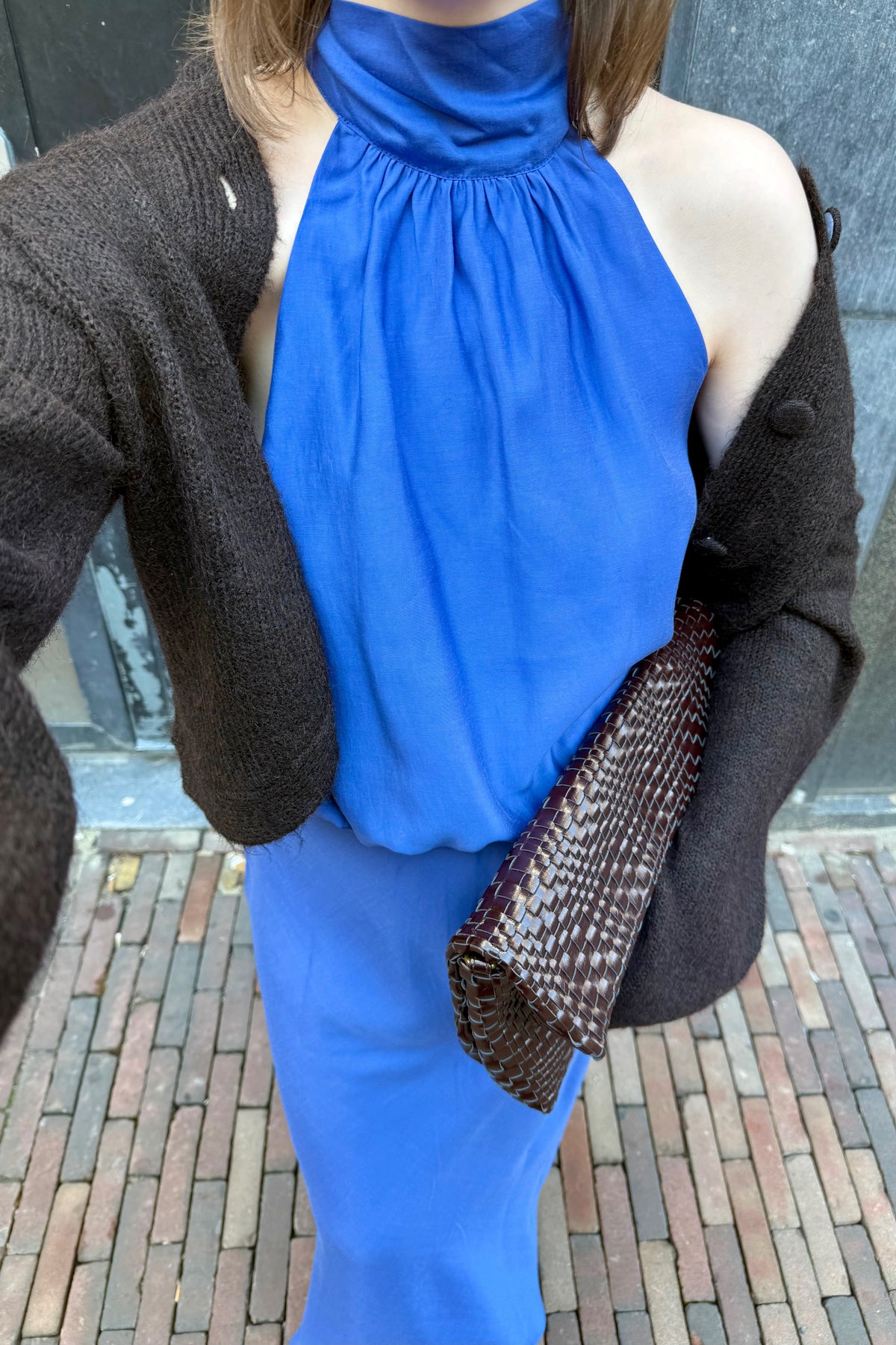 Gio Fluffy Vest - Donkerbruin