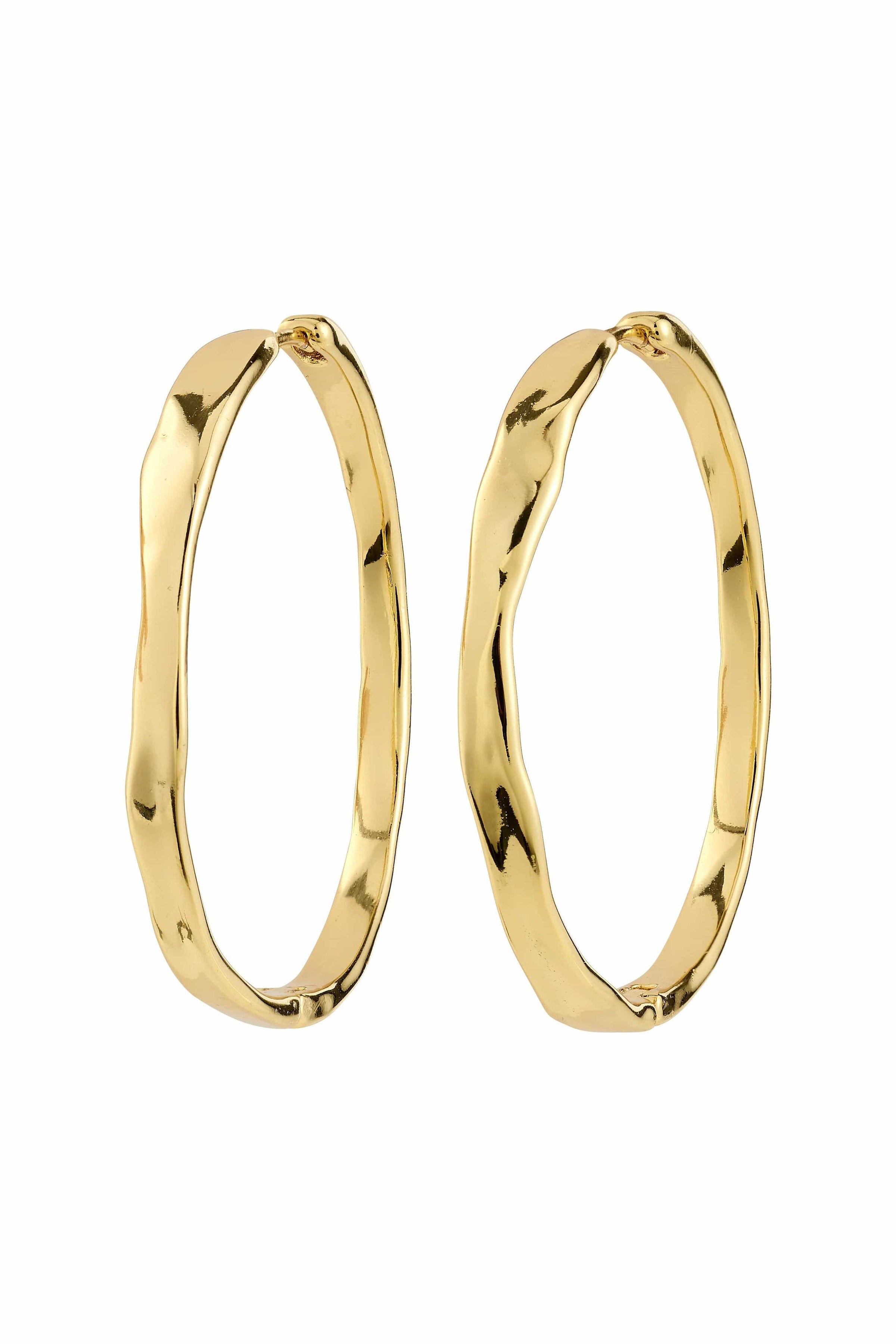 Ember Grote Hoop Oorbellen - Goud