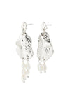 Bloom Recycled Earrings - Wit/Zilver