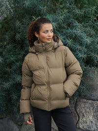 Fox Puffer Jas - Taupe