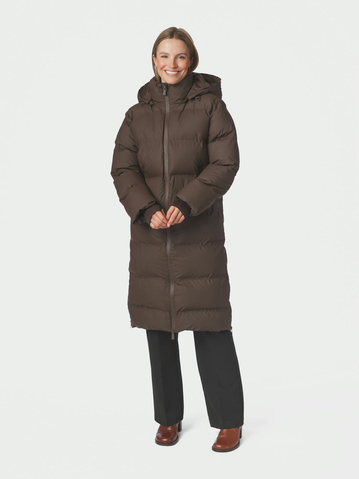 Viviana Puffer Jas - Donker Bruin