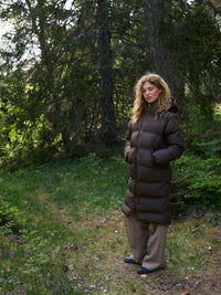 Viviana Puffer Jas - Donker Bruin