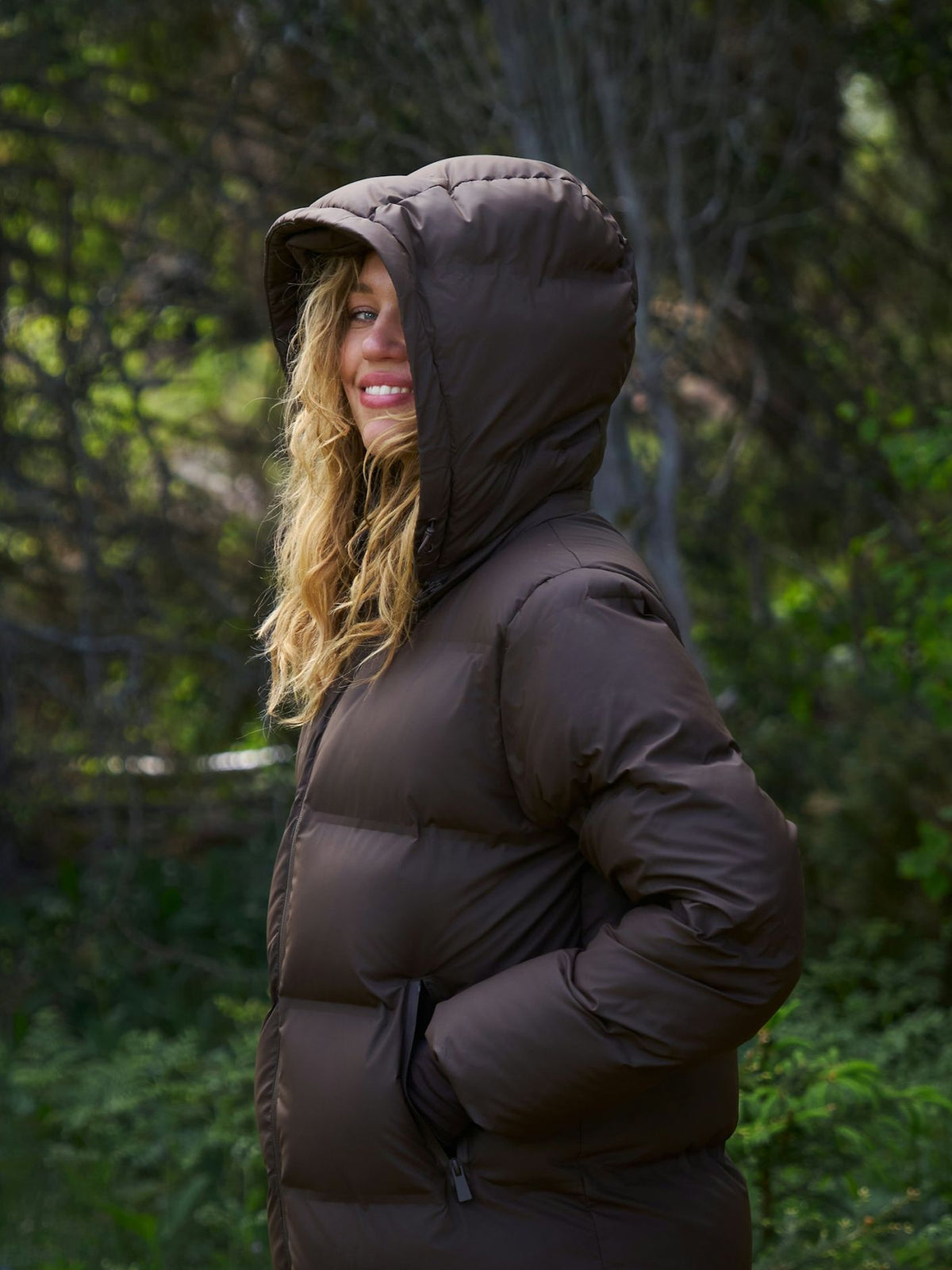 Viviana Puffer Jas - Donker Bruin