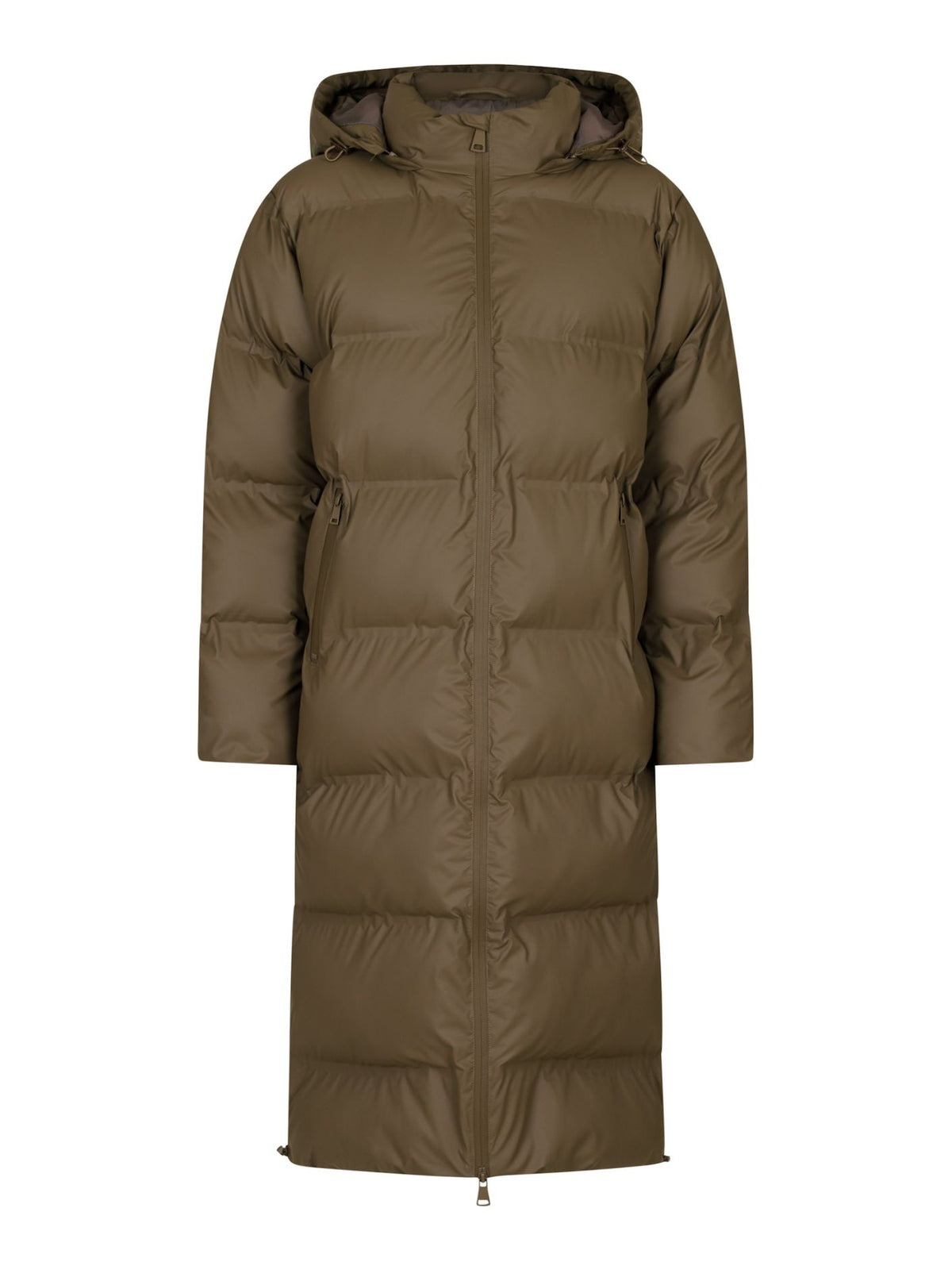 Viviana Puffer Jas - Dark Taupe
