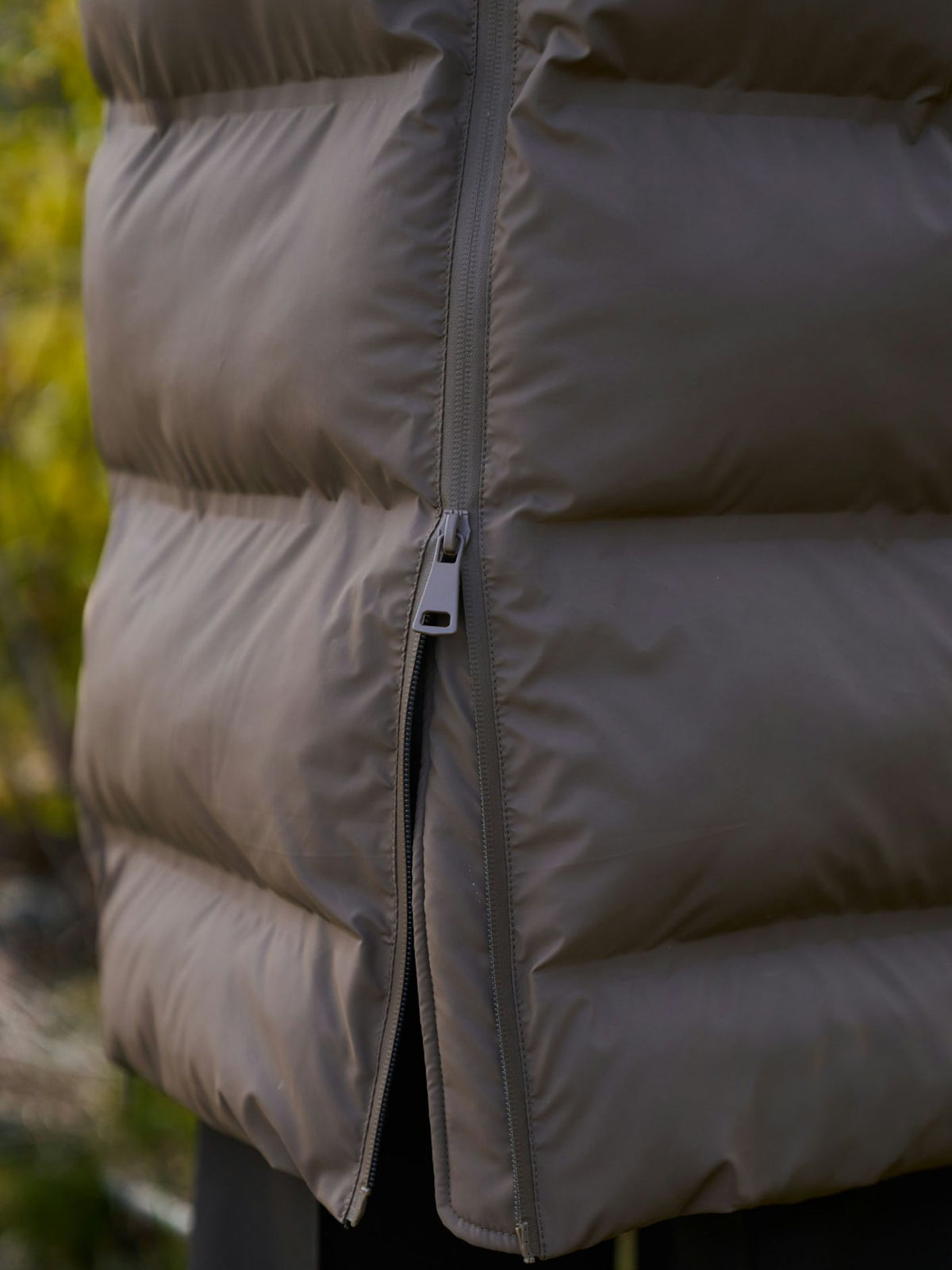 Viviana Puffer Jas - Dark Taupe