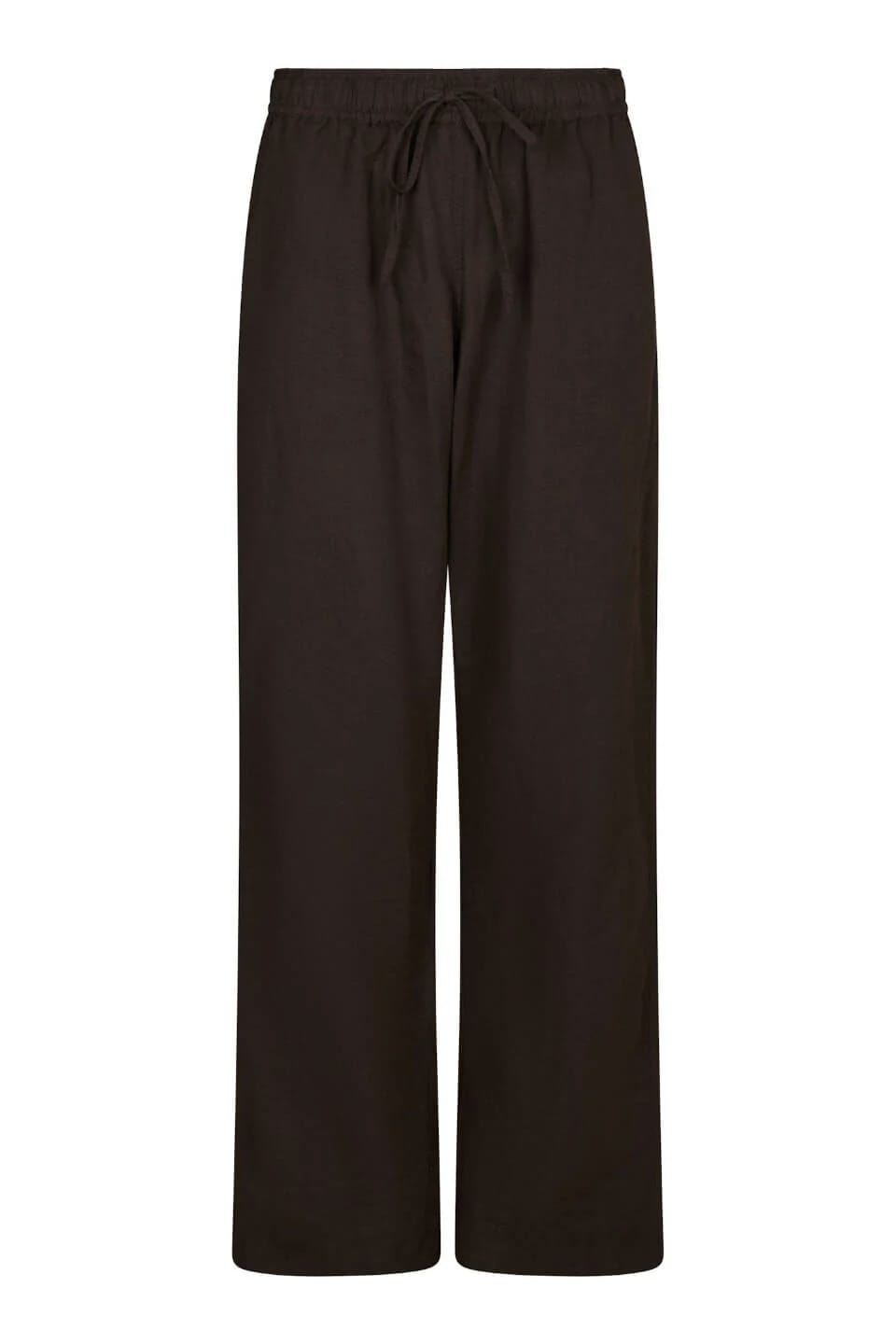 Sonar Linnen Broek - Donker Bruin