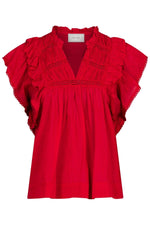 Jayla Voile Top - Rood