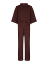 Arlo Crepe Jumpsuit - Bordeaux