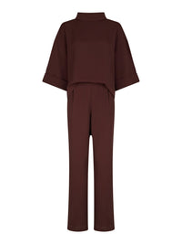 Arlo Crepe Jumpsuit - Bordeaux