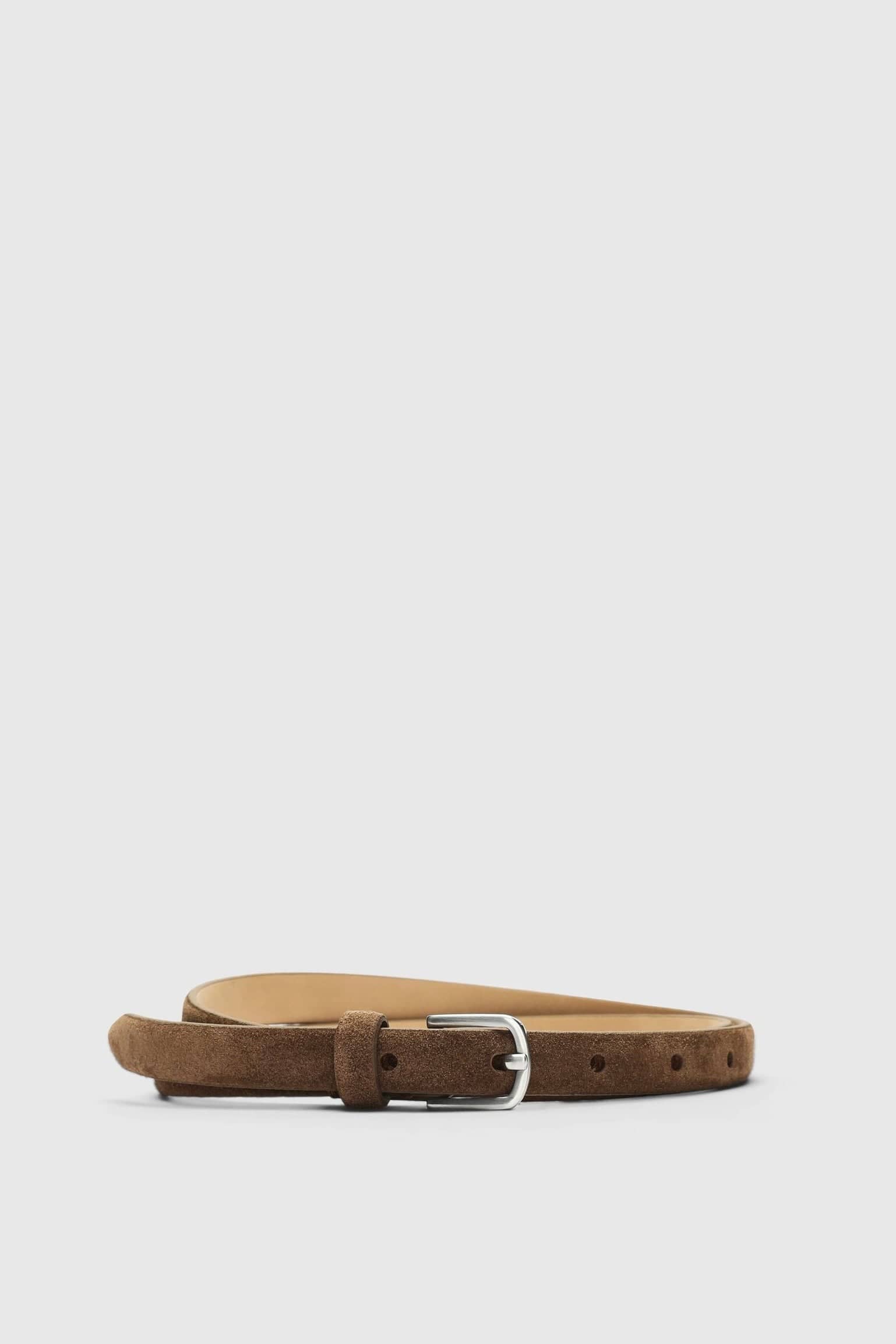 SLFWiona Dunne Suede Riem - Bruin