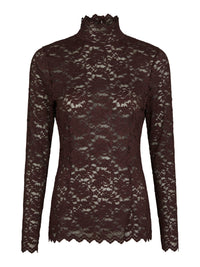 Liza Kanten Top - Burgundy