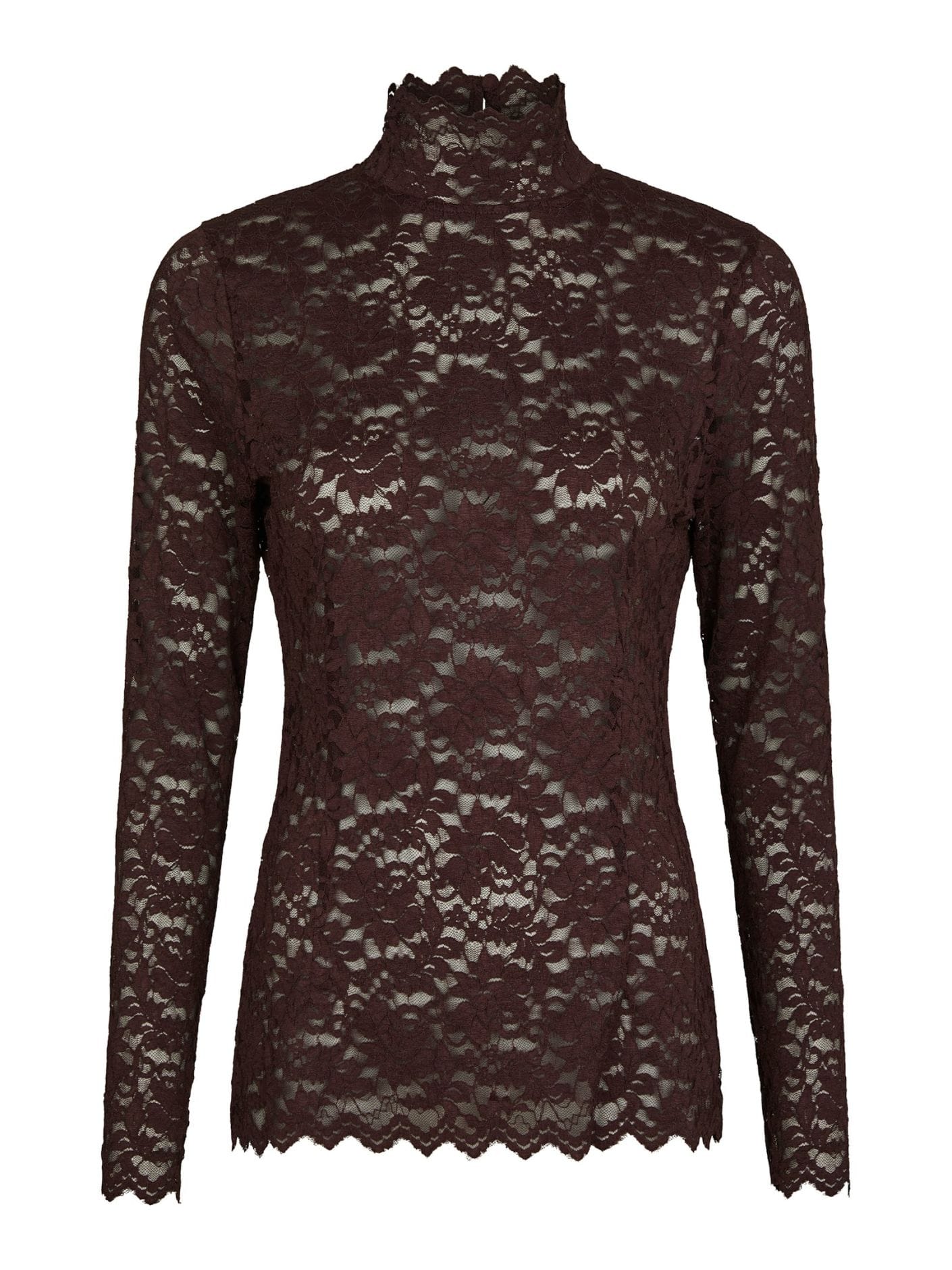 Liza Kanten Top - Burgundy