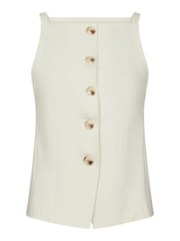 Kylie Structure Waistcoat - Off White