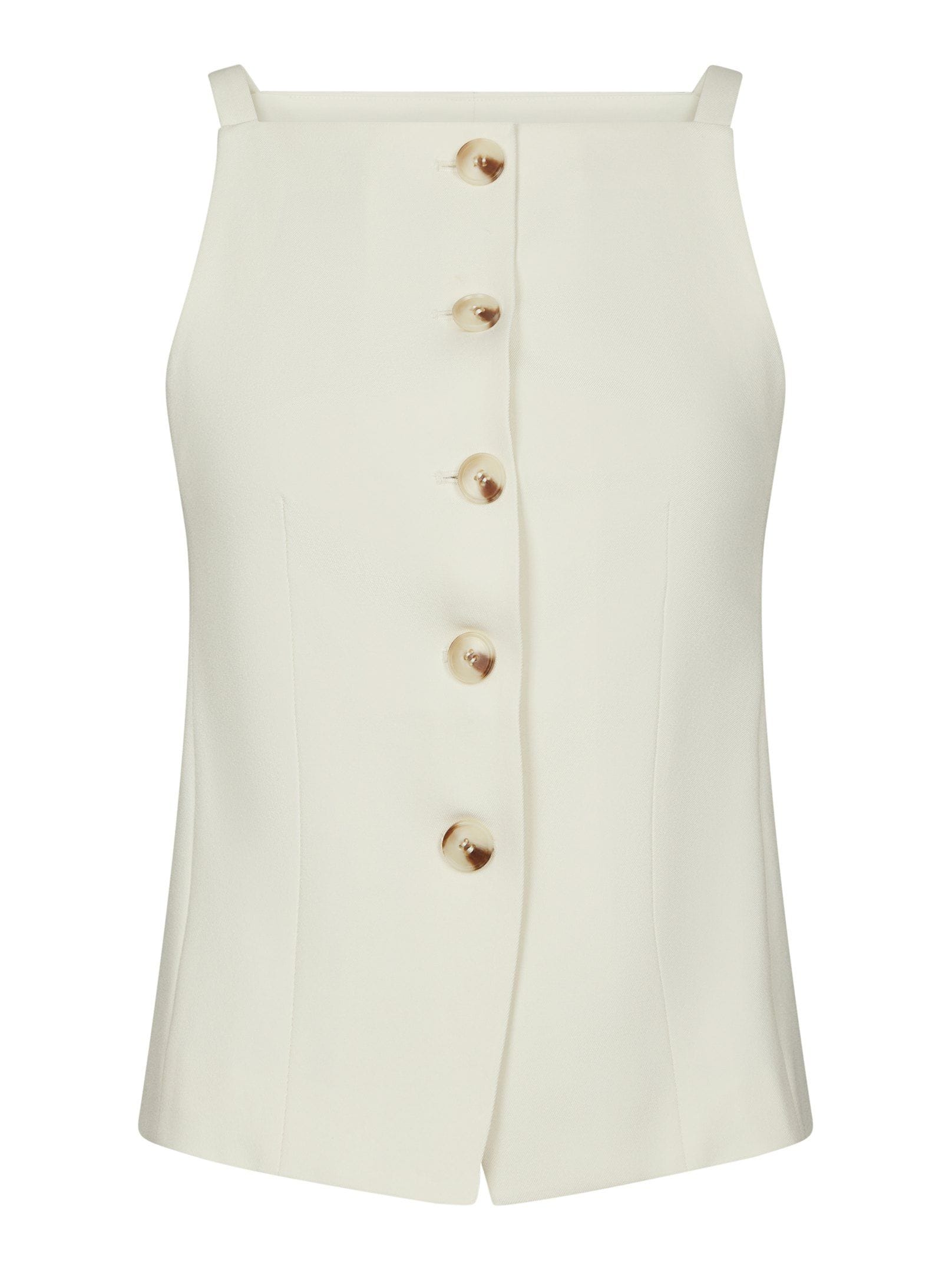 Kylie Structure Waistcoat - Off White