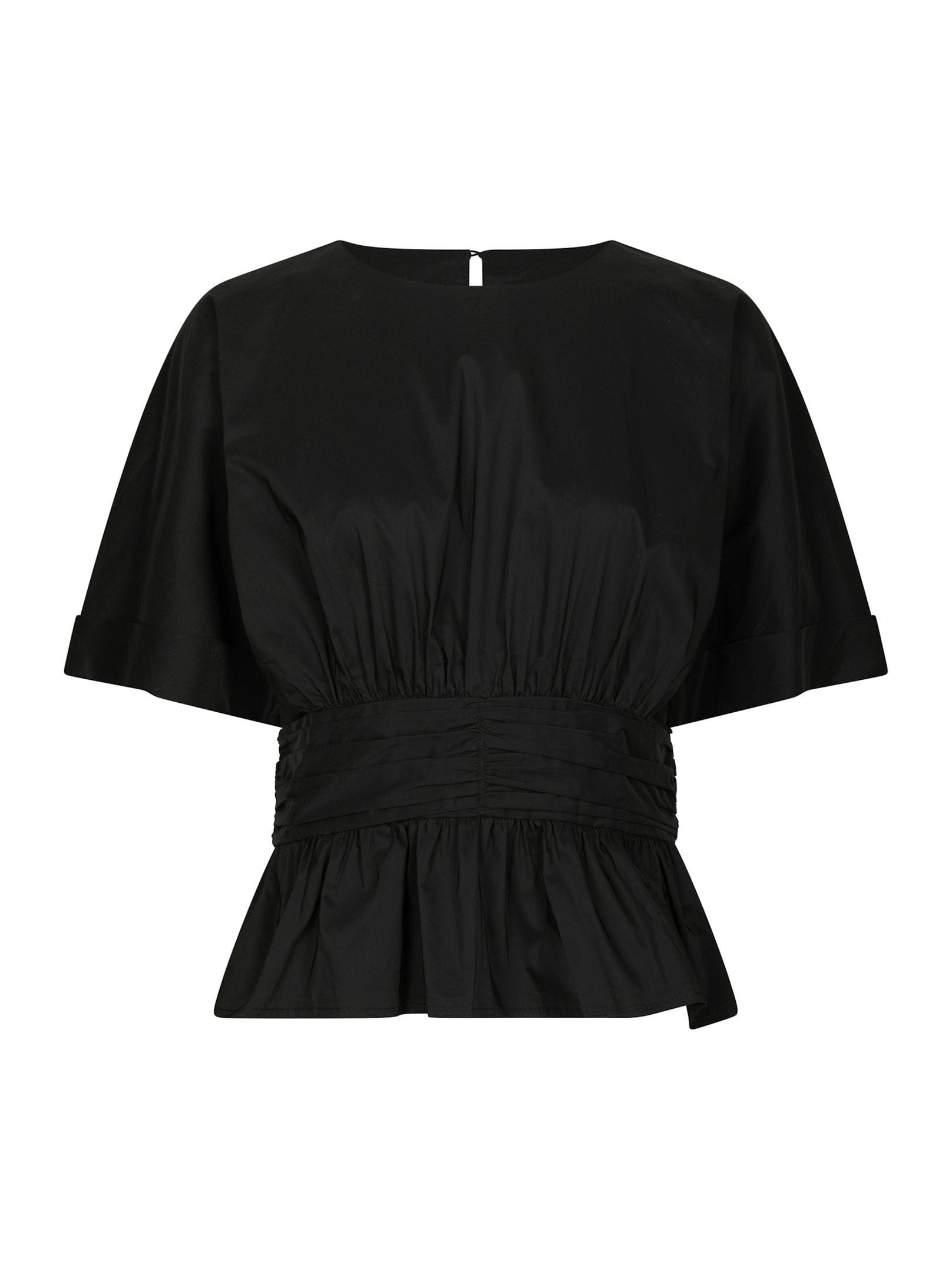 Annegret Poplin Blouse - Zwart