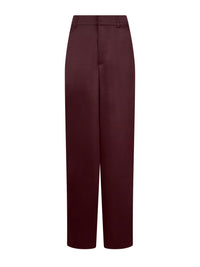 Emmett  Heavy Satijnen Pantalon - Bordeaux