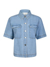 Tiki Denim Shirt - Blauw