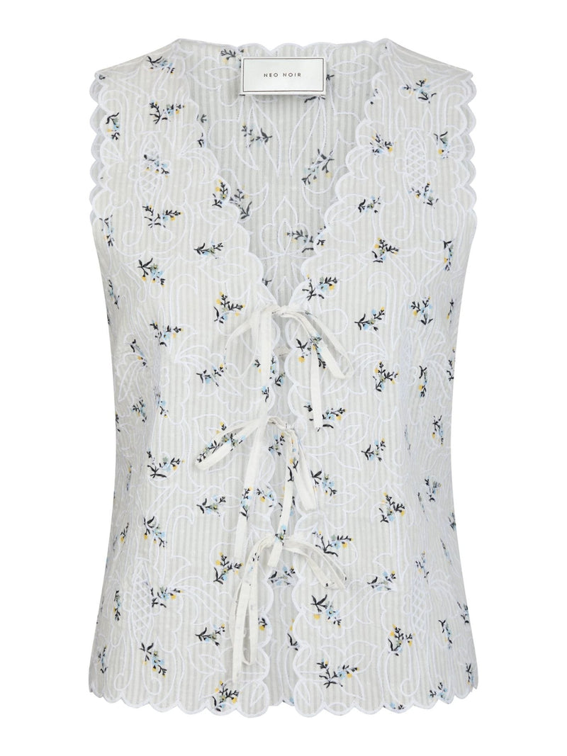 Bibi Embroidery Blouse - Wit