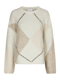 Inga Fluff Knit Trui - Creme