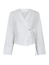 Salvia Poplin Blouse - Wit