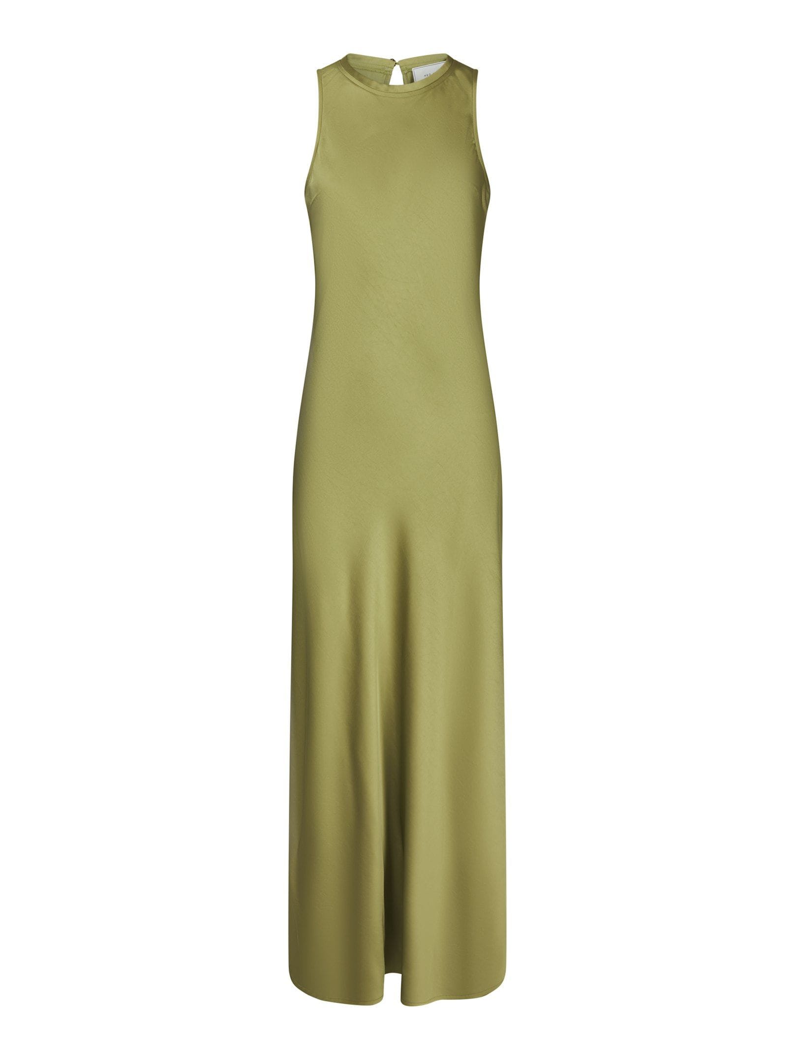 Celine Heavy Satijnen Jurk - Sage Green