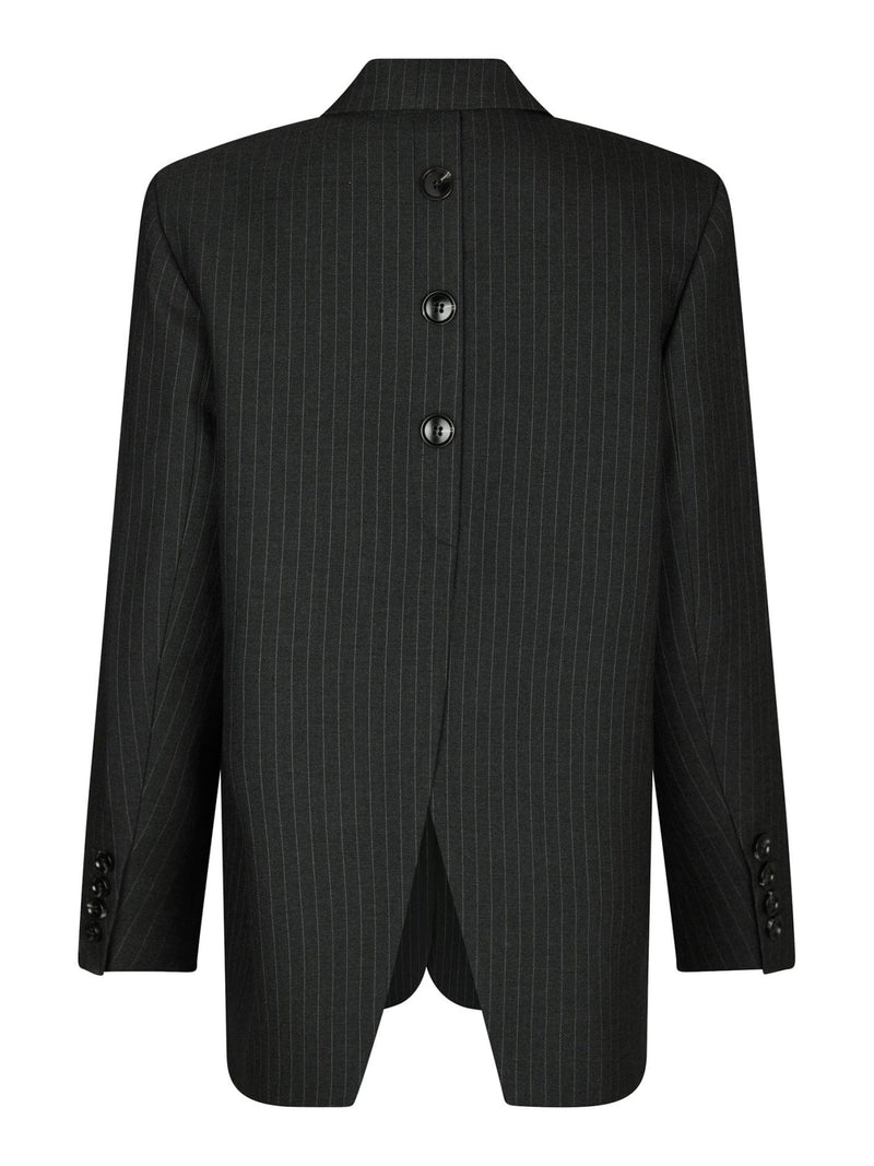 Marielle Button Back Blazer - Grijs