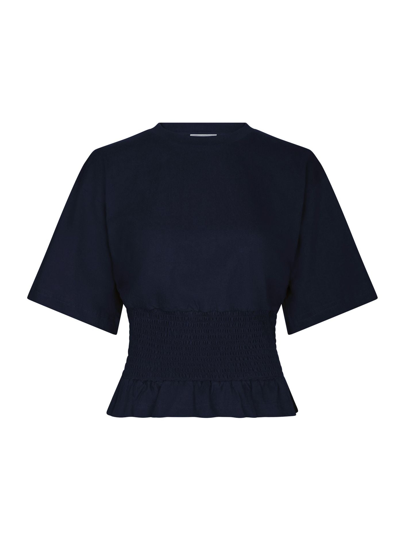 Dray Boxy Smock Tee - Navy