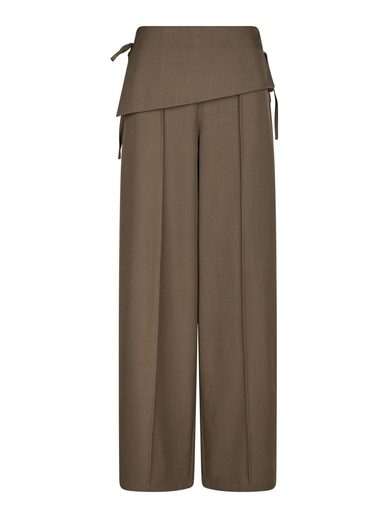 Deani Fold Pantalon - Taupe