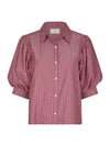 Etta Gestreepte Stone Blouse - Roze