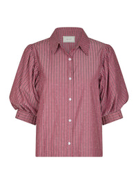 Etta Gestreepte Stone Blouse - Roze