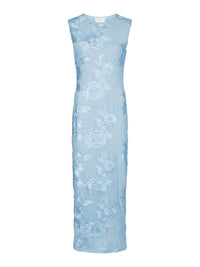 Tiranna Bloemen Jurk - Licht Blauw