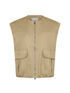 Flo Balloon Twill Gilet - Taupe