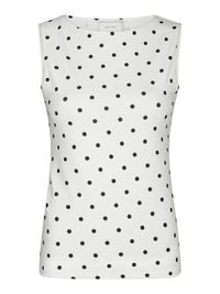 Ditty Jersey Dot Top - Wit