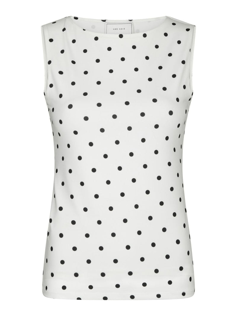 Ditty Jersey Dot Top - Wit