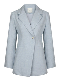 Bowie Herringbone Blazer - Licht Blauw