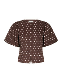 Anela Stippen Blouse - Bruin