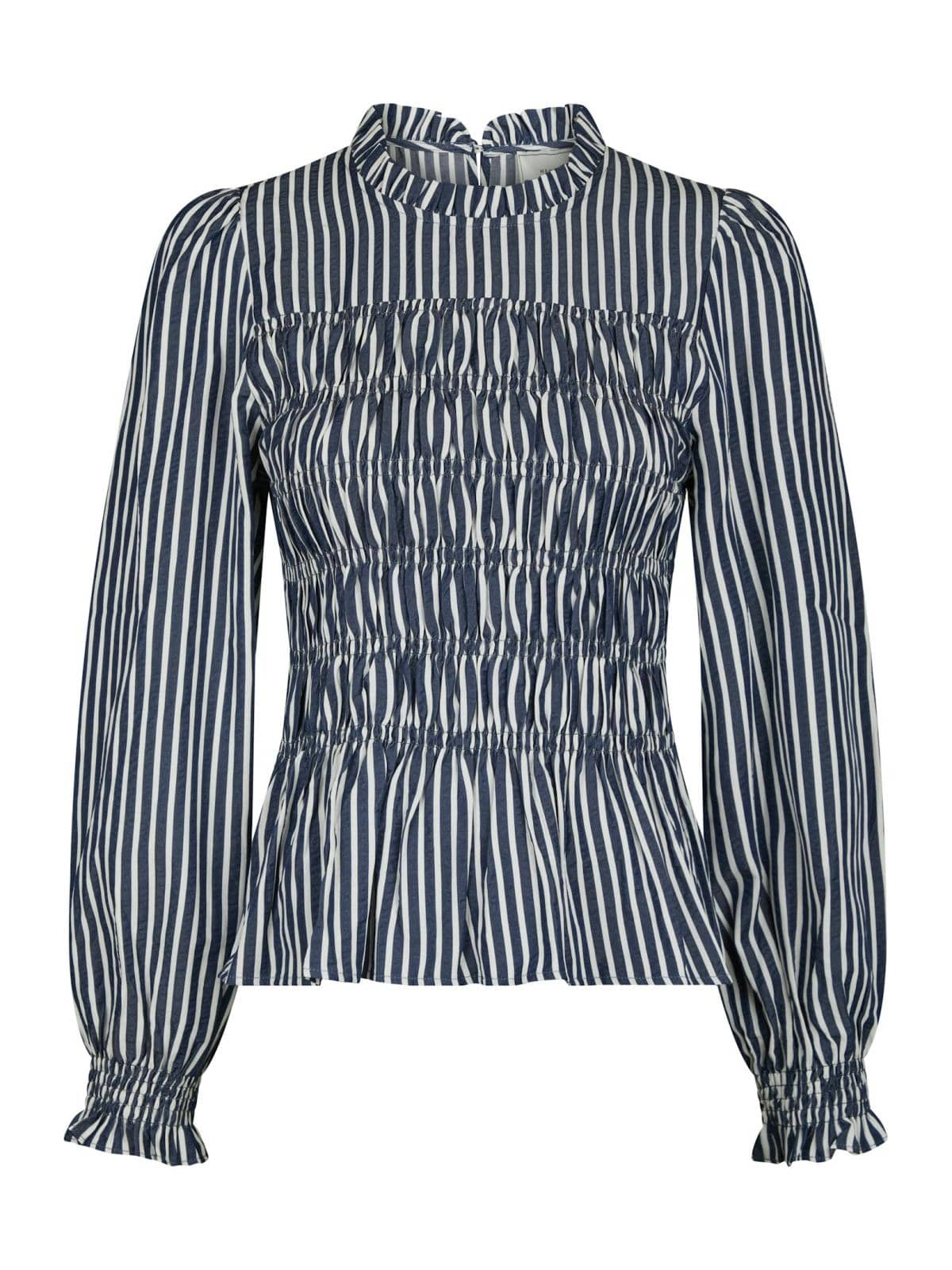 Possa Gestreepte Blouse - Blauw