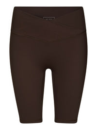 Lea Wrap Shorts - Donker Bruin