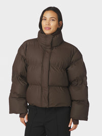 Rhea C Puffer Jas - Donkerbruin