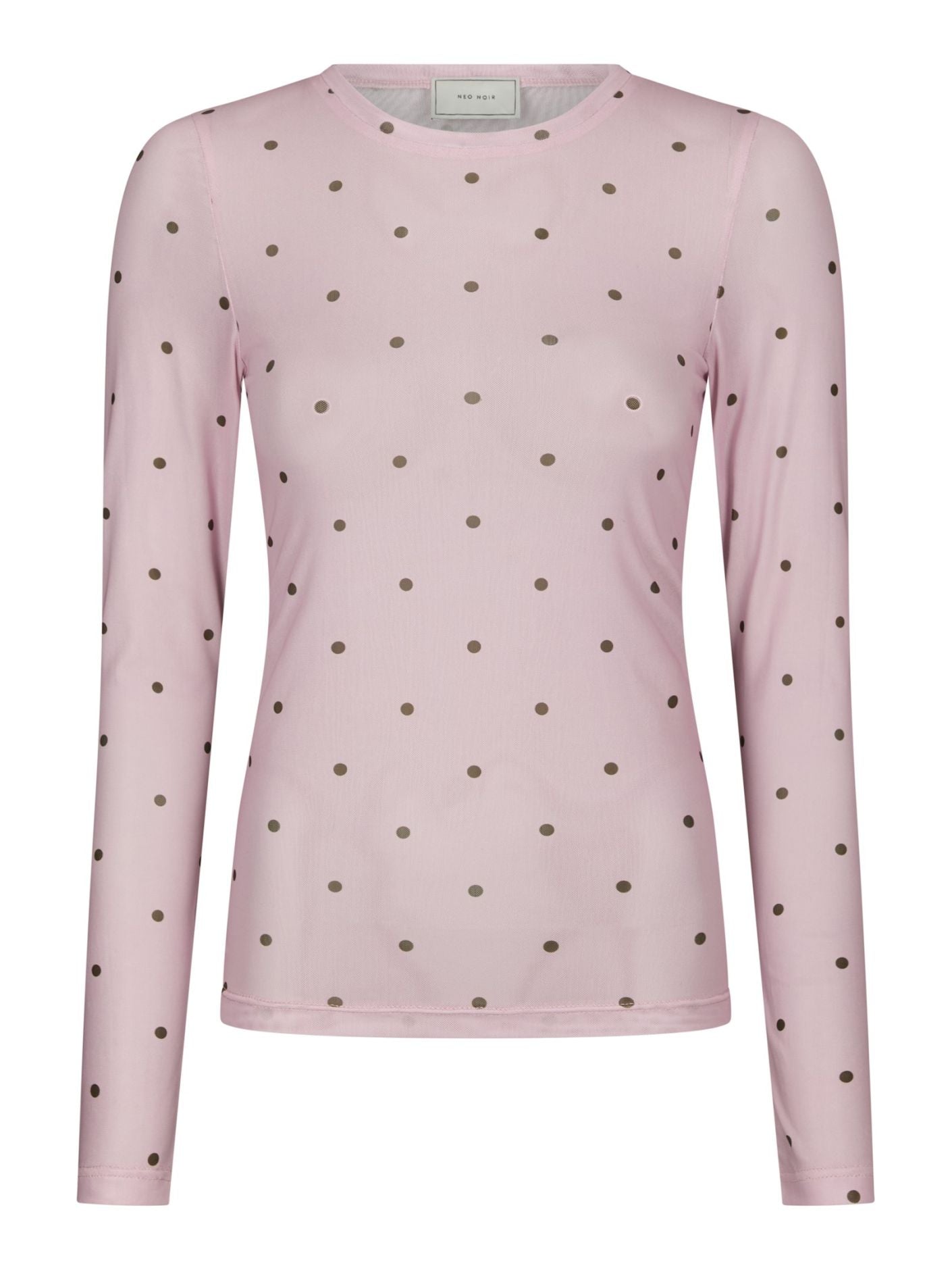 Ella Space Stippen Top - Licht Roze