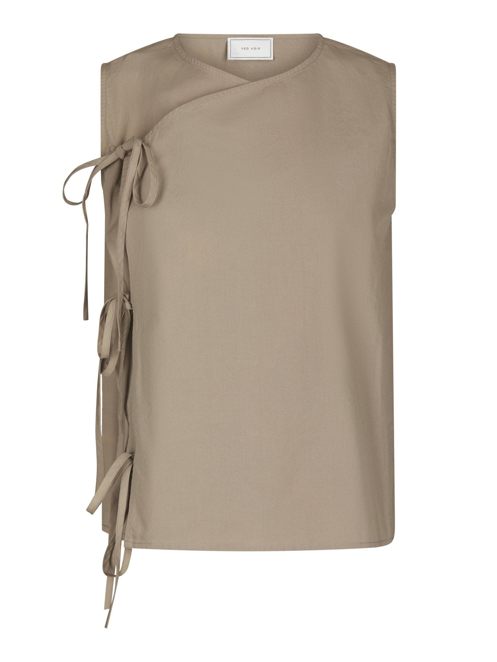 Lasa Poplin Top - Taupe