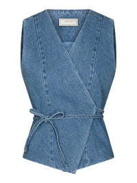 Samara Denim Waistcoat - Blauw