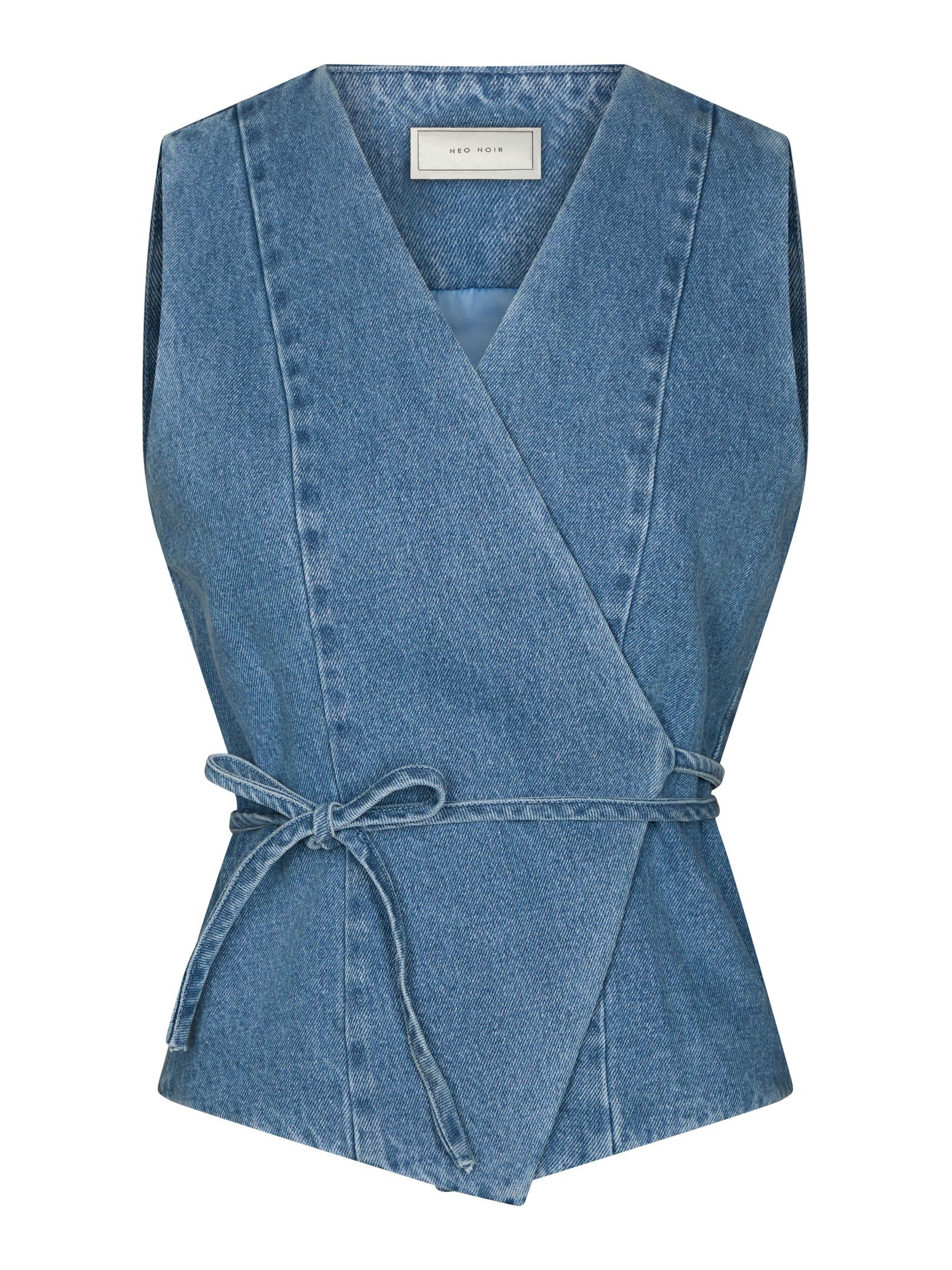 Samara Denim Waistcoat - Blauw