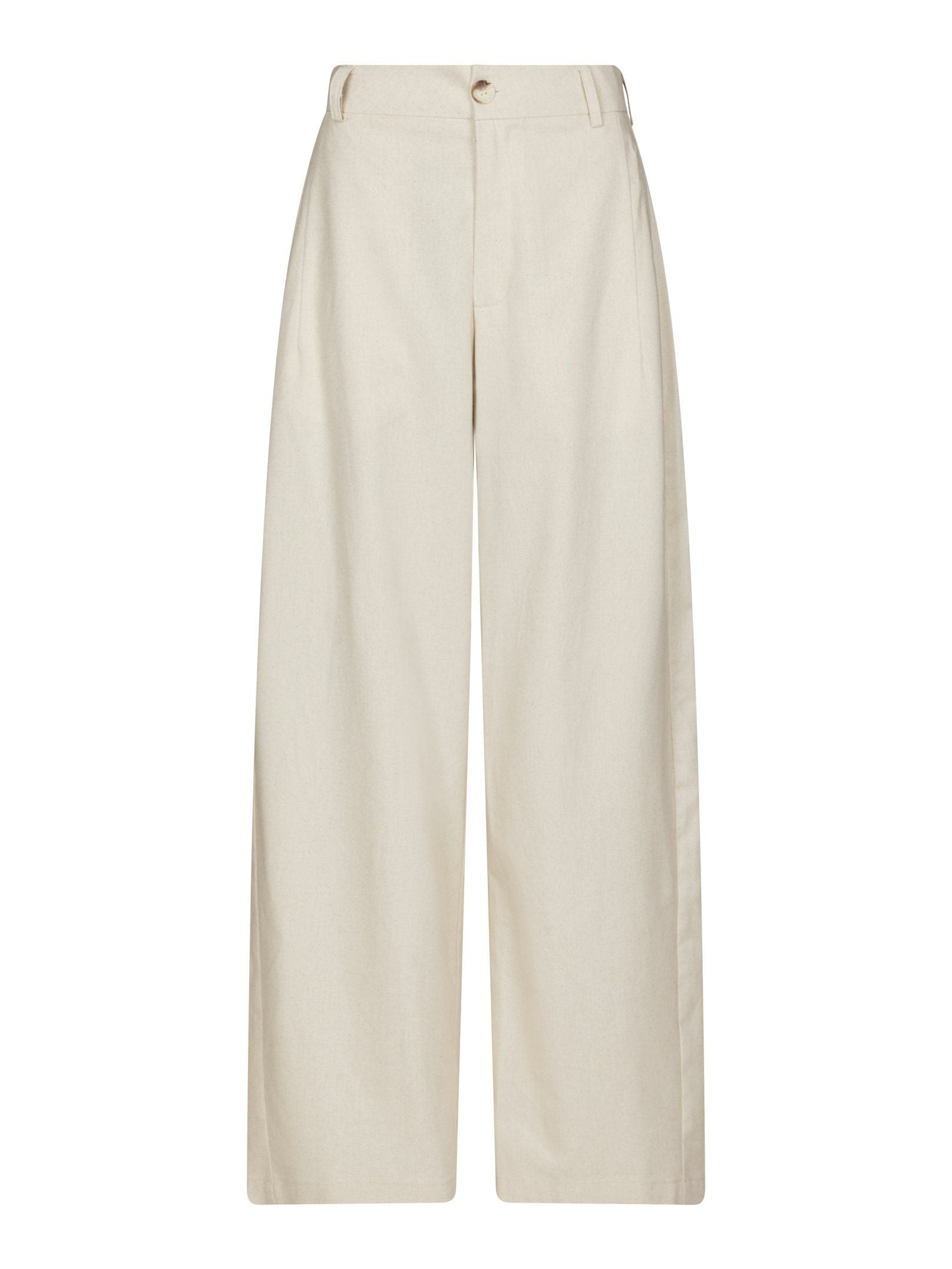 Essiall Linnen Pantalon - Creme