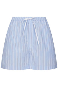 Camell Gestreepte Short - Blauw/Wit